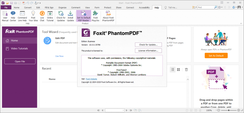 how to install foxit phantompdf business
