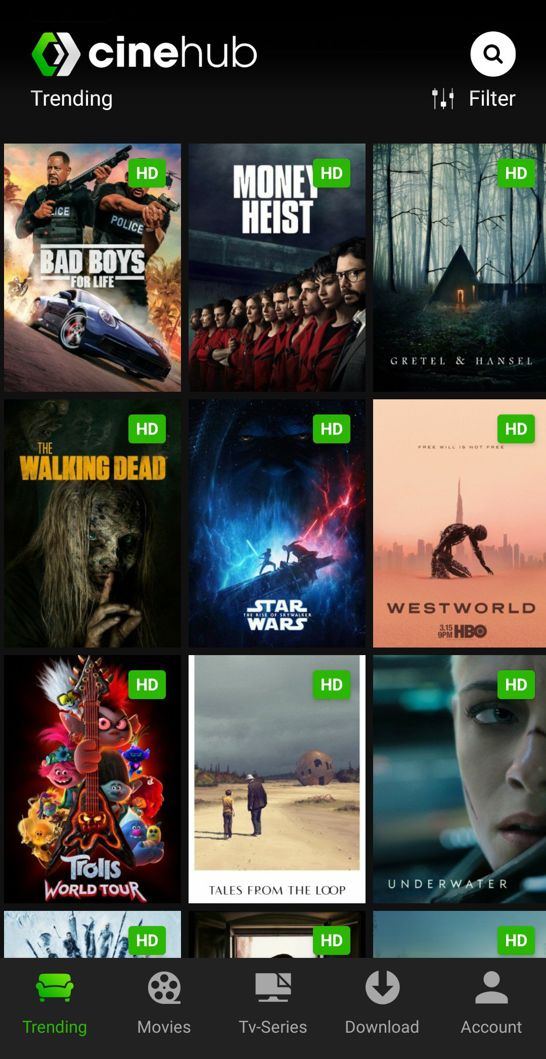 CineHub  Watch Free Movies and TV Shows v2.2.4 Premium Mod Apk