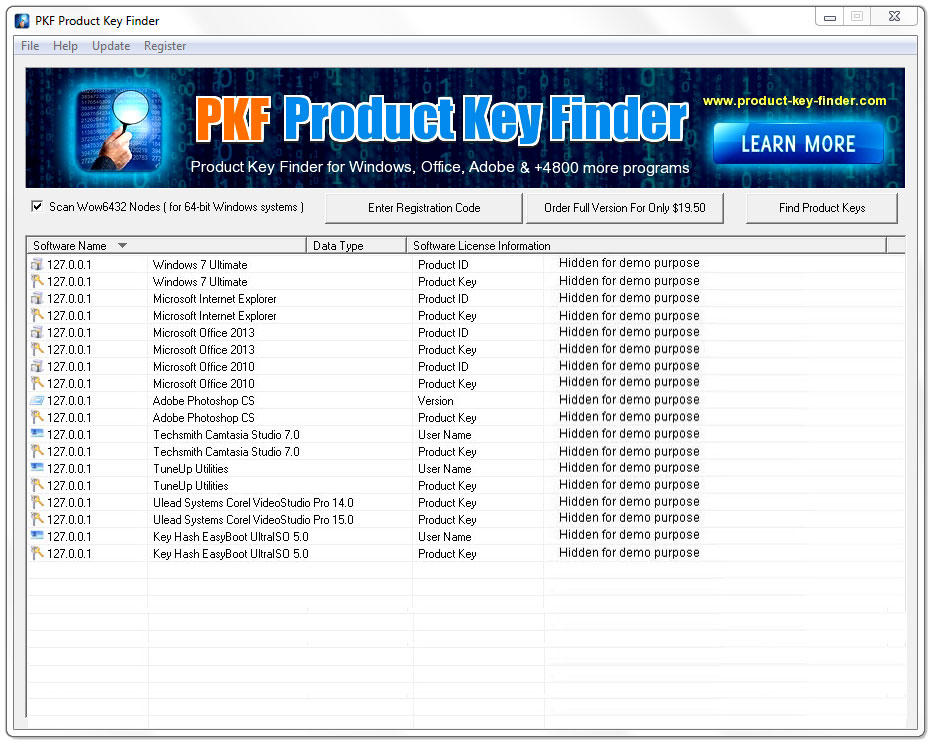 directory list print pro serial number