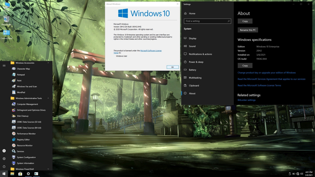 Windows 10 Pro 20H2 Build 19042.844 Superlite Edition Incl. Activator